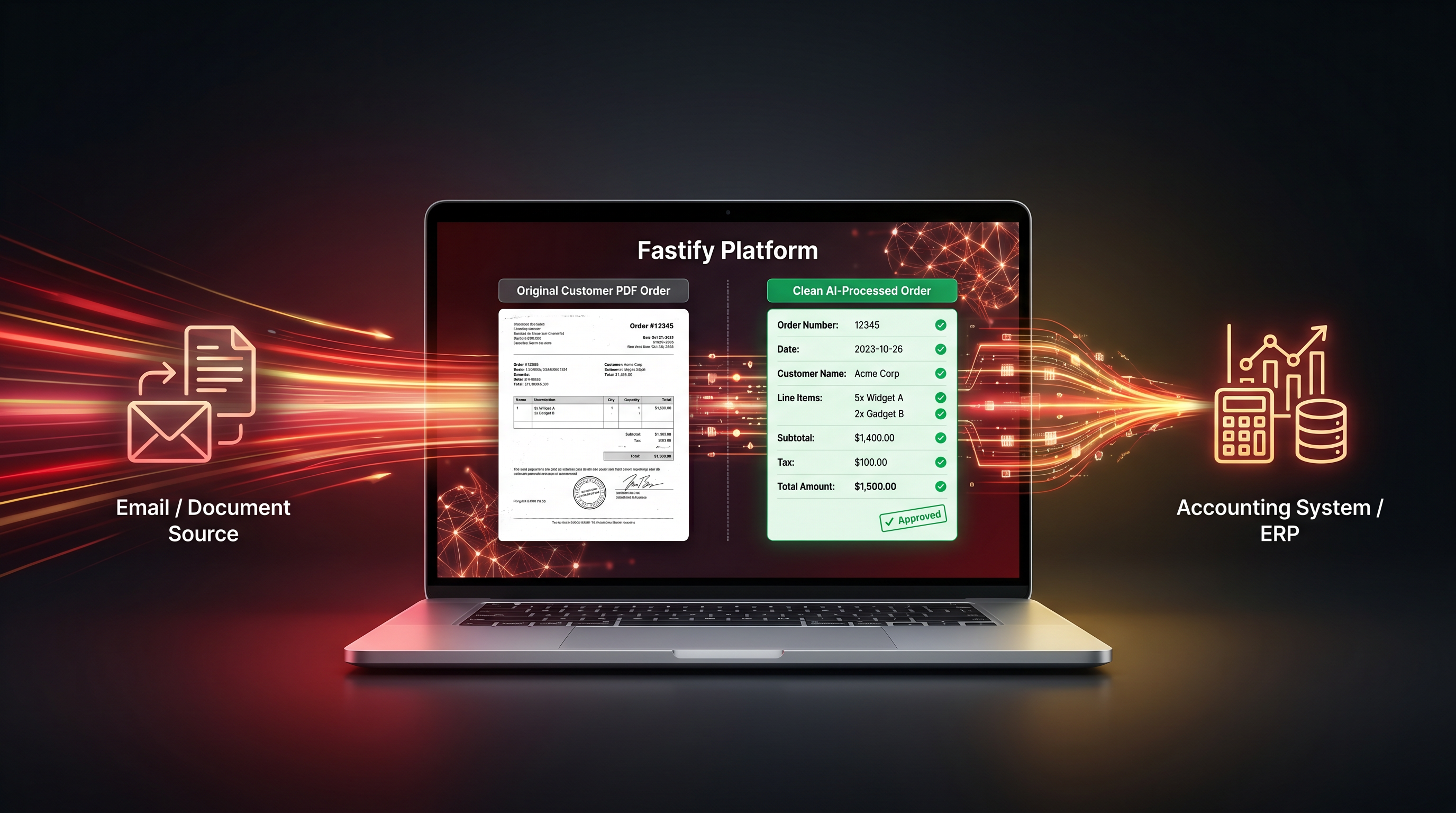 Fastify processing interface